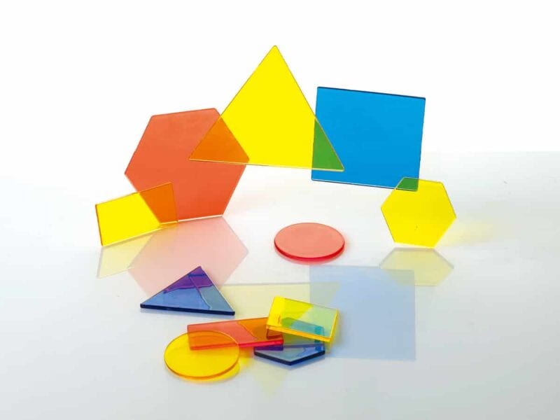 A group of colorful shapes
