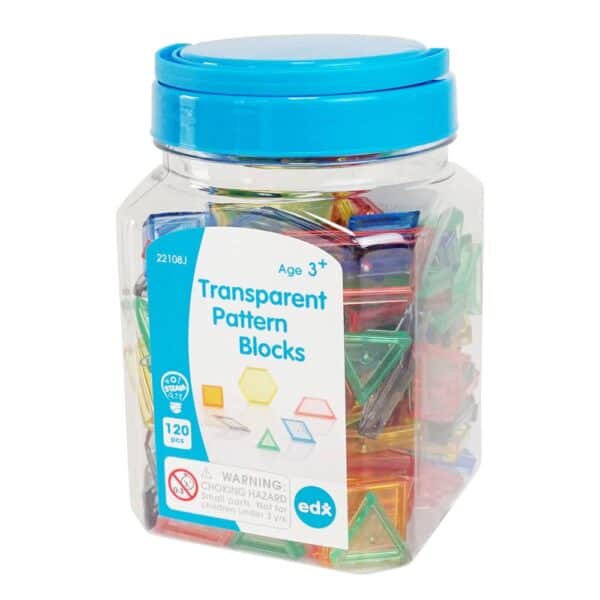a plastic container of blocks