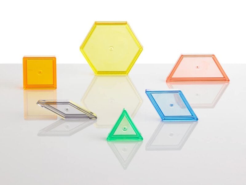 A group of colorful plastic objects