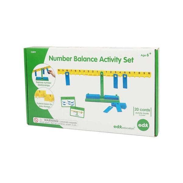 a box of a number balance activity set