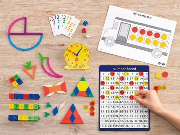 a hand touching a board game