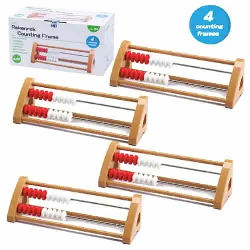 a group of plastic counting frames