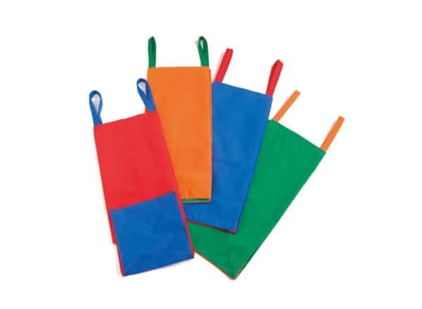 a group of colorful bags