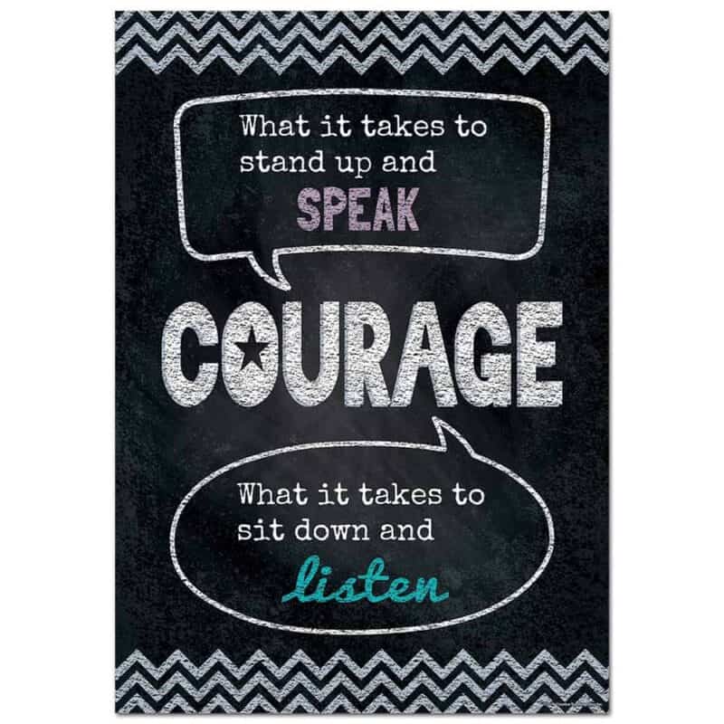 Inspire u posters: courage