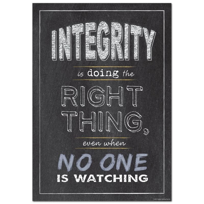 Inspire u posters: integrity