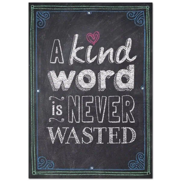 Inspire U Poster: A Kind Word Is Never Wasted...
