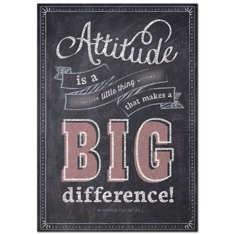 Inspire u poster: attitude is a little thing...