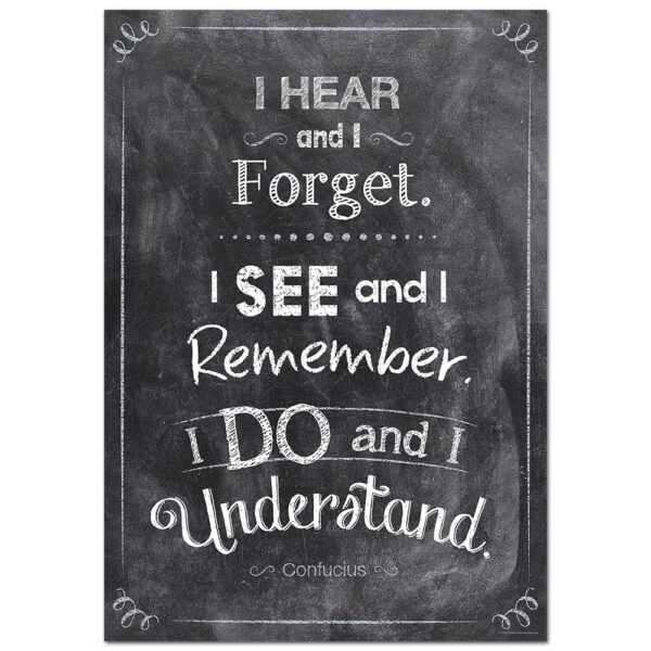 Inspire U Poster: I Hear and I Forget...