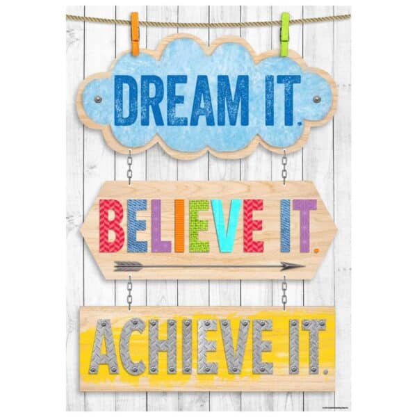 Inspire U Poster: Dream It. Believe It. Achieve It.