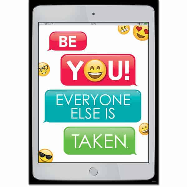 Inspire U Poster: Be You... Emoji Fun
