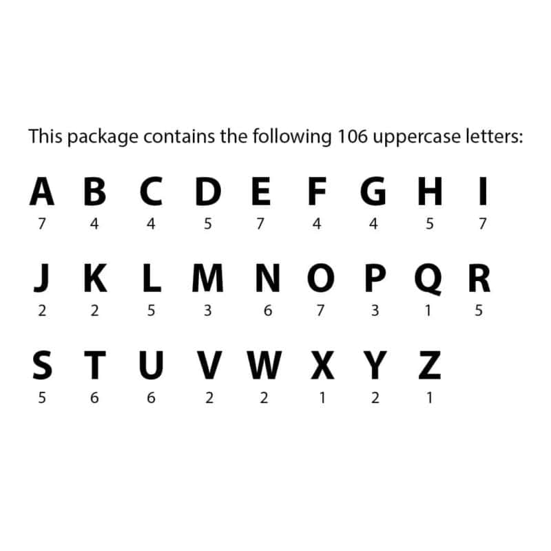 Gold mylar balloon uppercase designer letters