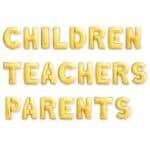 Gold Mylar Balloon Uppercase Designer Letters