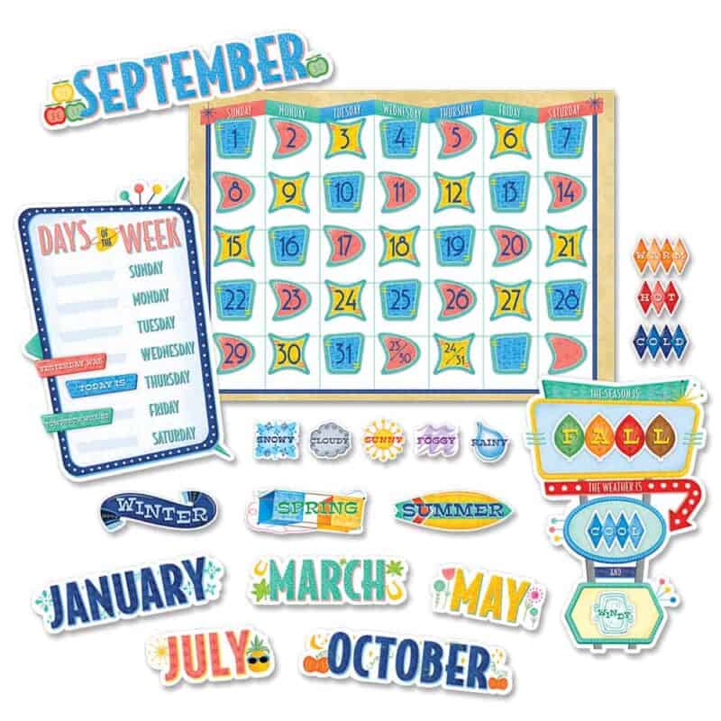 Mcm calendar set bulletin boards