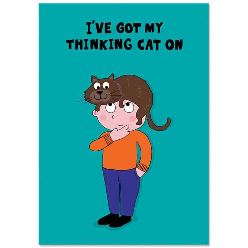 Inspire u poster: i’ve got my thinking cat on. (smp! )