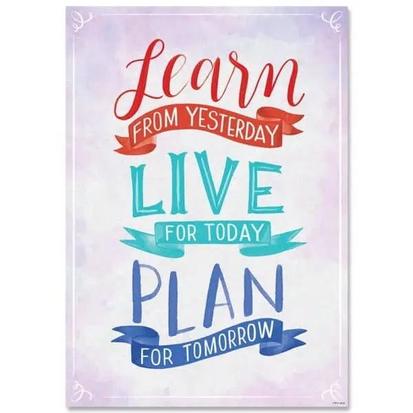 Inspire U Poster: Learn, Live, Plan