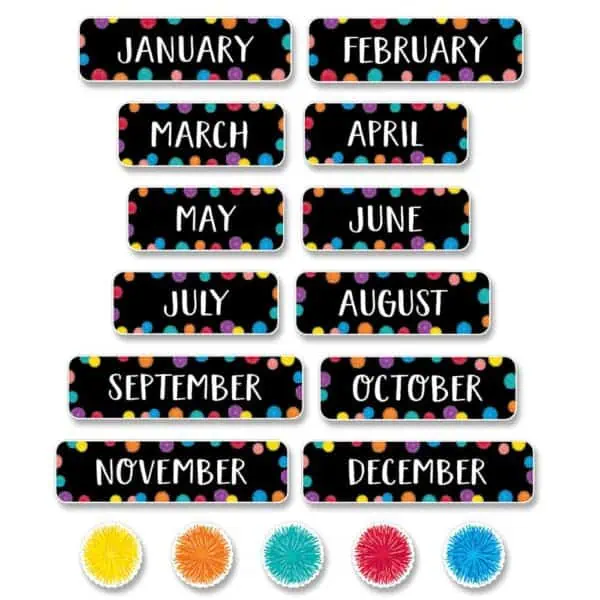 POM Months of the Year Mini-Bulletin Board