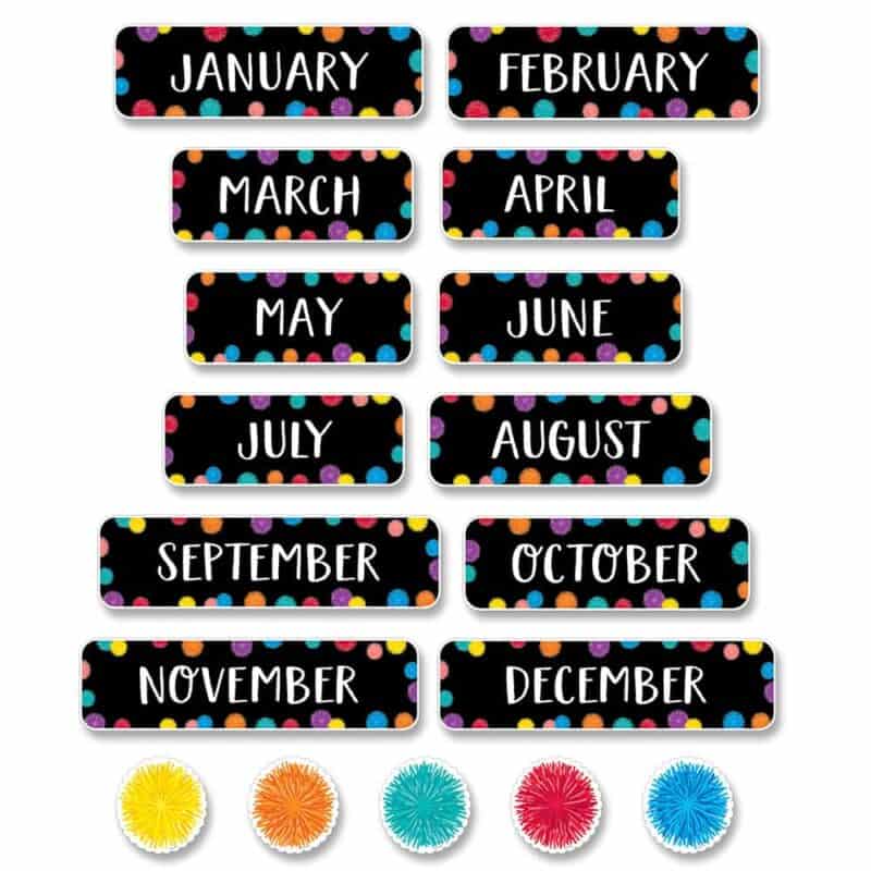 POM Months of the Year Mini-Bulletin Board
