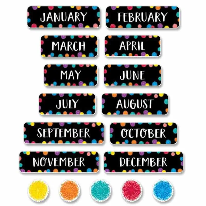 POM Months of the Year Mini-Bulletin Board
