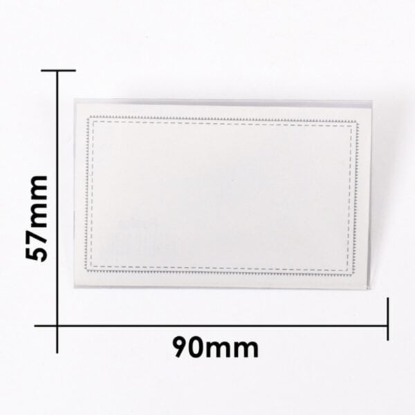 Name Badge with Clip and Safety Pin (50 Pcs )  90x57mm