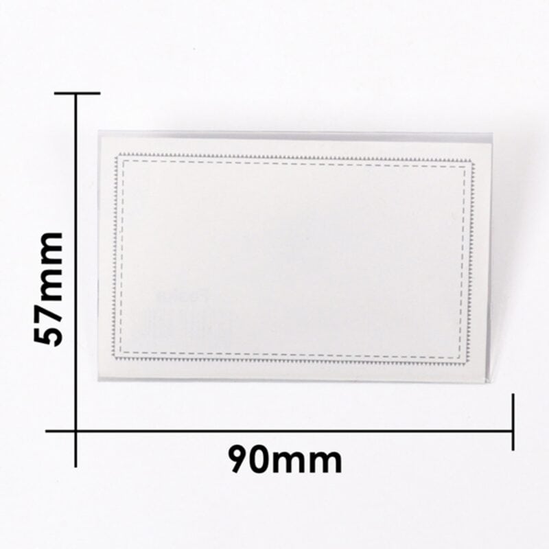 Name badge with clip and safety pin (50 pcs )  90x57mm