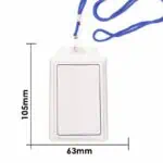 Pvc name badge 93 x 75 mm Vertical with lanyard (100PCS) 950 mm