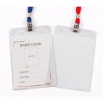 Name Badges with Lanyards (50 Pcs)  10mm x 950mm, PVC Badge: 155mm x 103mm