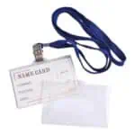 Name Badges with Black Lanyards (50 Pcs) 10mm x 950mm