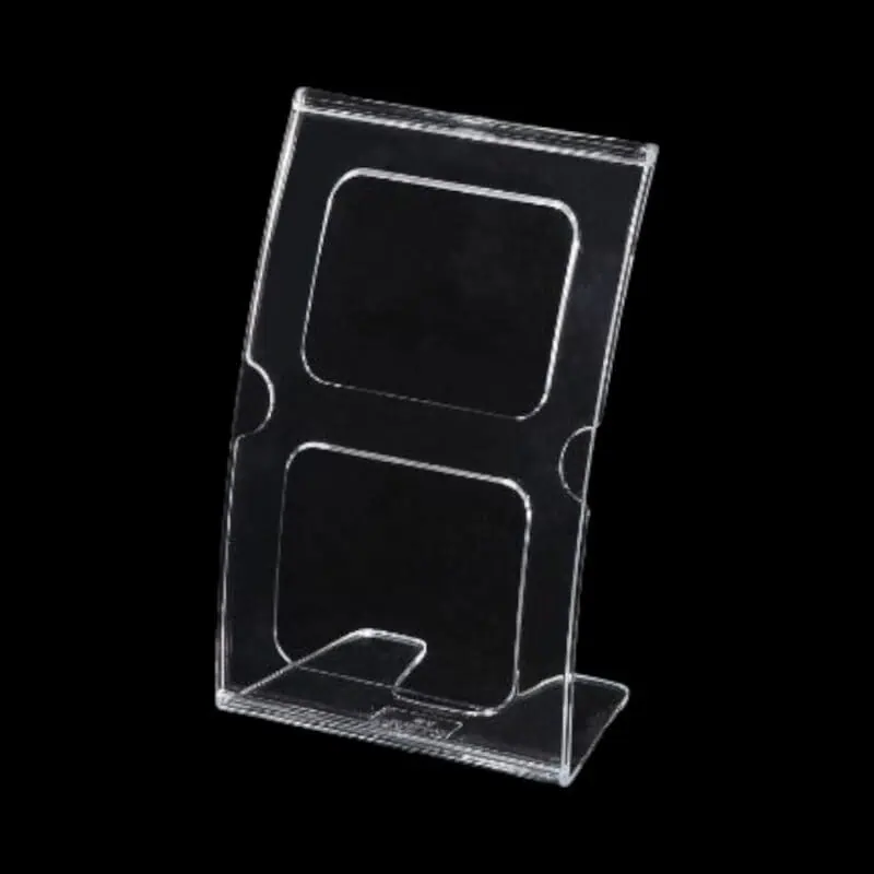 Clear L-shaped Curve Card Stand-A4 A4-297*210