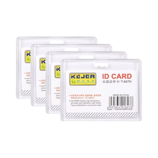 Clear ID card holder 85*54 Horizontal