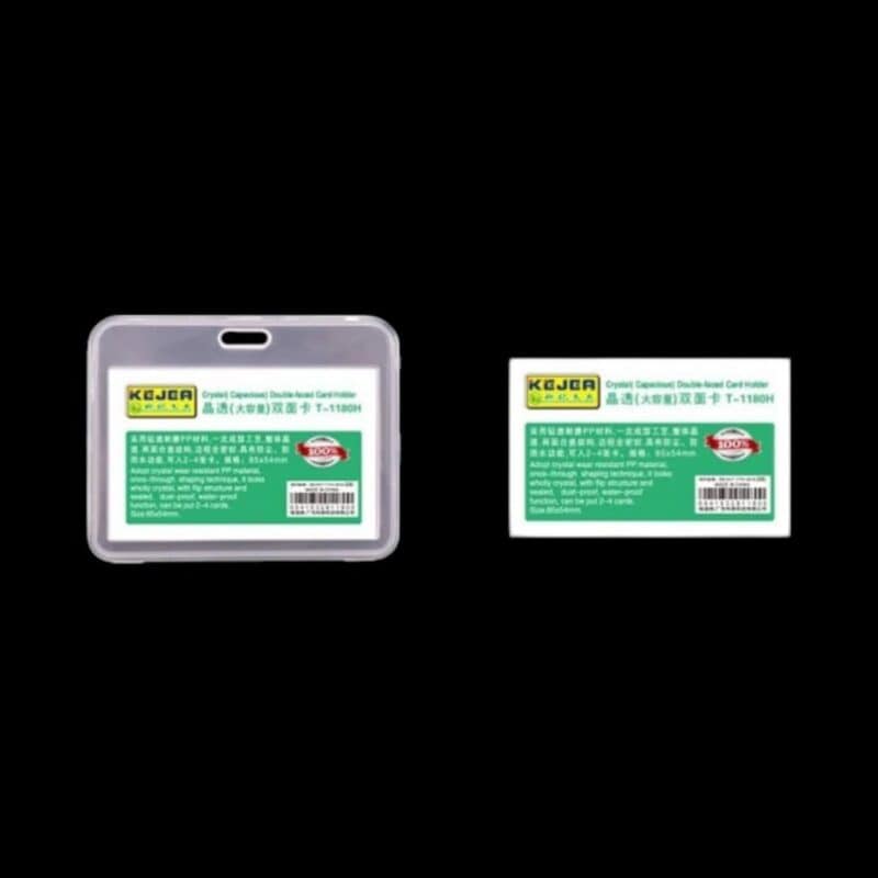 Clear id card holder 85*54 , horizontal