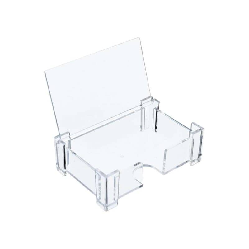 Clear business card holder- with clear cover