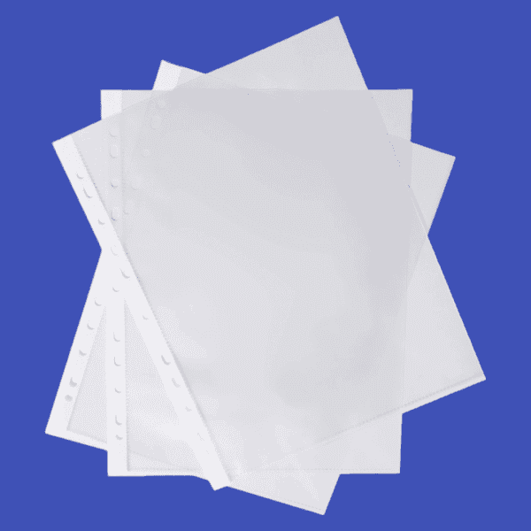 Plastic SHEET PROTECTOR WITH 11 HOLES A4 1*100 0.035MM 100 Per Pack