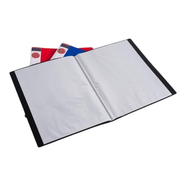Plastic DISPLAY BOOK WITH SPINE POCKET AND INSERT LABLE A4 30 POCKET