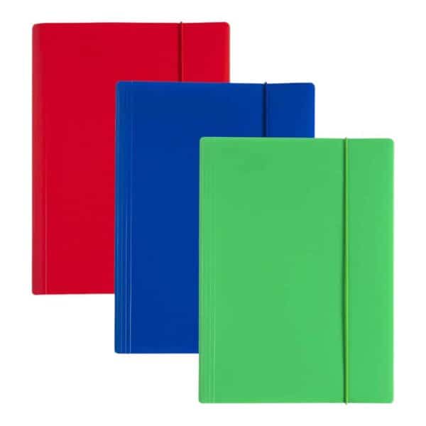 Plastic Document Folder with Flat Elastic Band 32x24 Cm