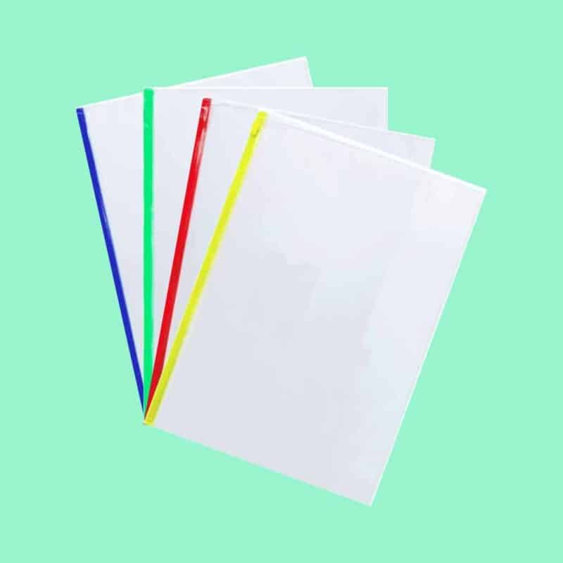 4 assorted a4 pvc clear zip plasticer bag