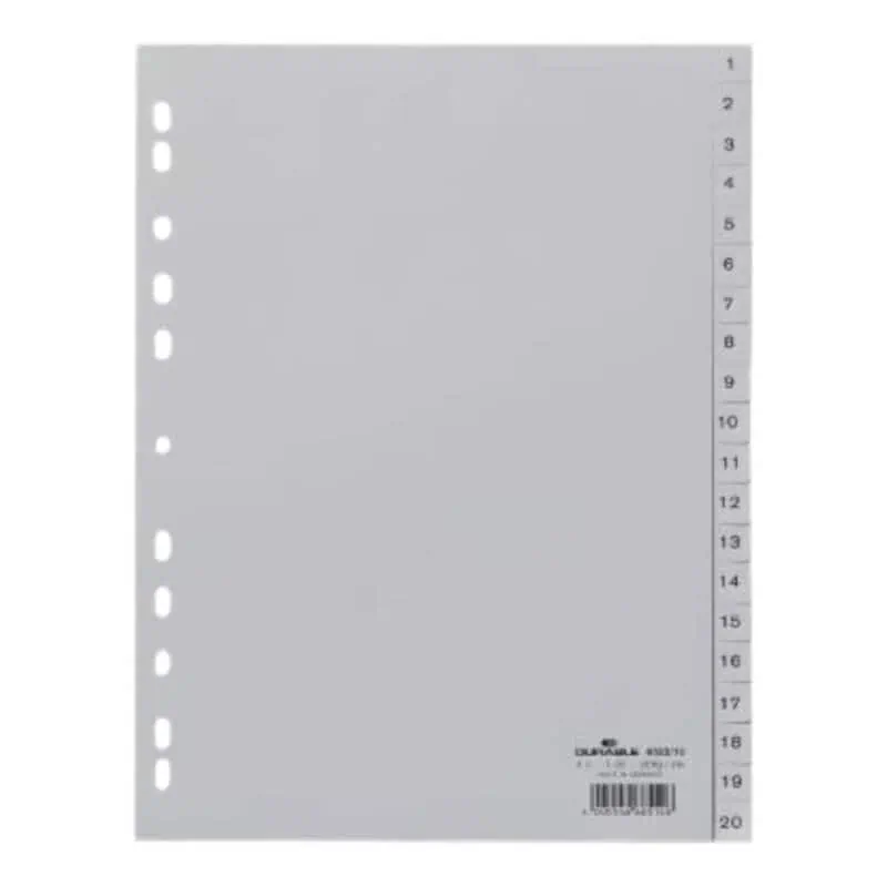 Plastic Grey divider 1-20 ,20pcs/set