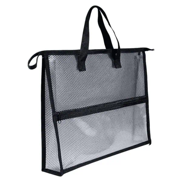 Black EVA mesh bag with handle