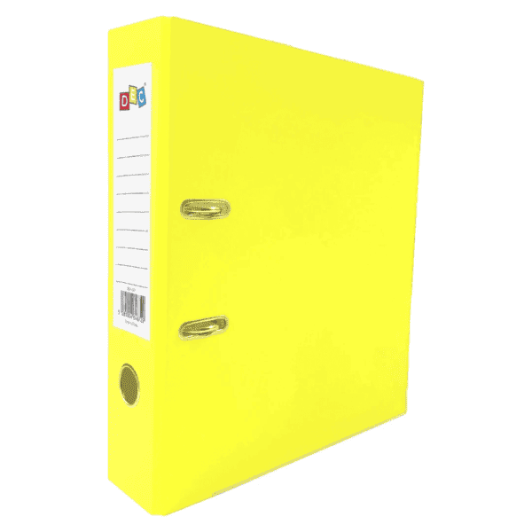 Yellow Plastic Box file 7.5cm2 Ring , 2.5 inch