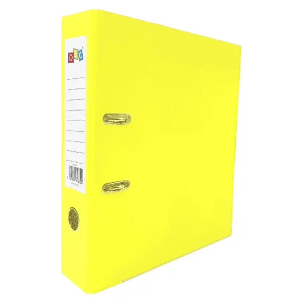 Yellow Plastic Box file 7.5cm2 Ring , 2.5 inch