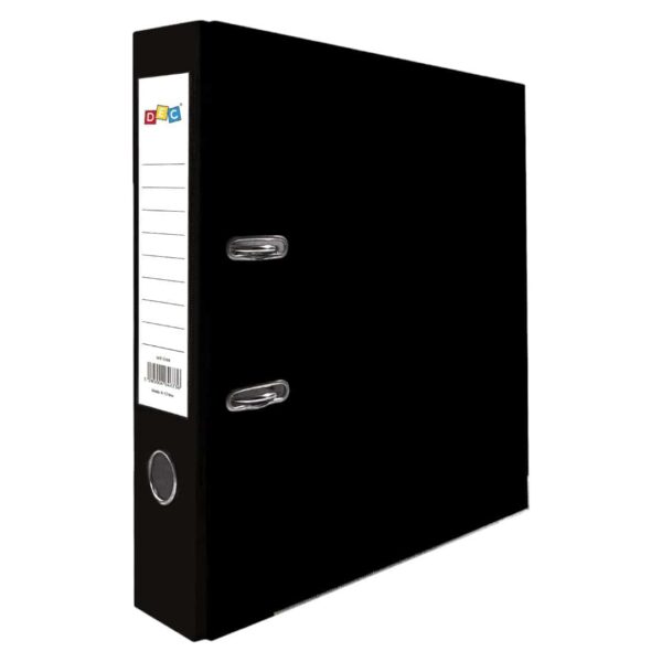 Black Plastic Boxfile 7.5cm 2 Ring , 2.5 inch
