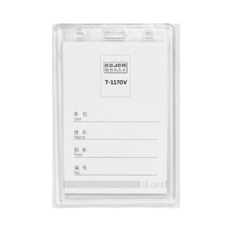 Clear id card holder 74*105 , vertical