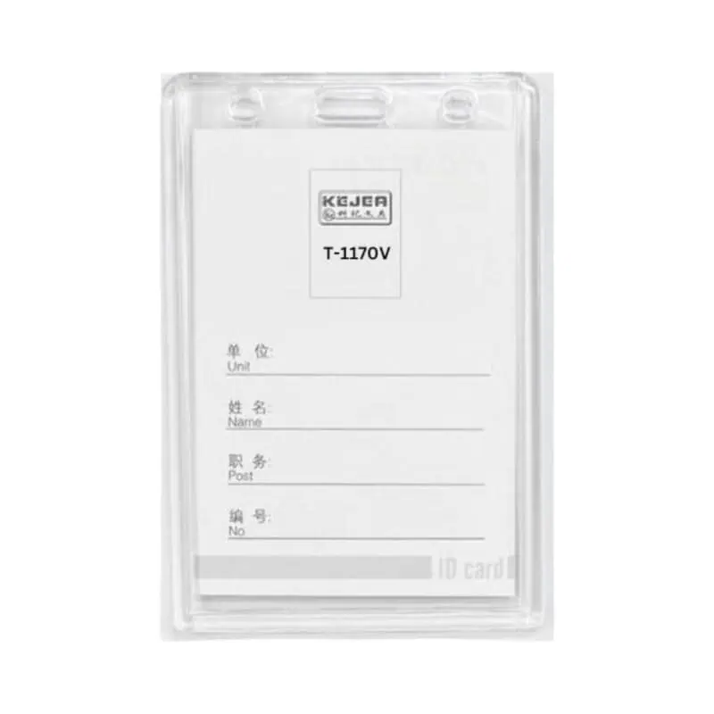 Clear ID card holder 74*105 , Vertical