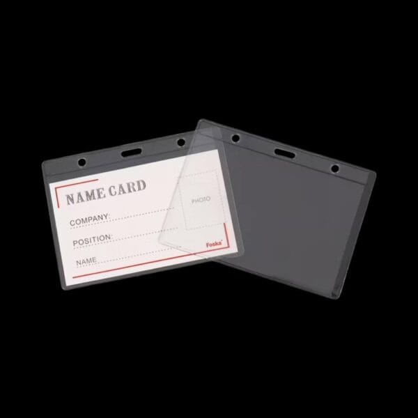 Name Badge Soft Clear Vertical : 110x80MM; thickness :0.50mm