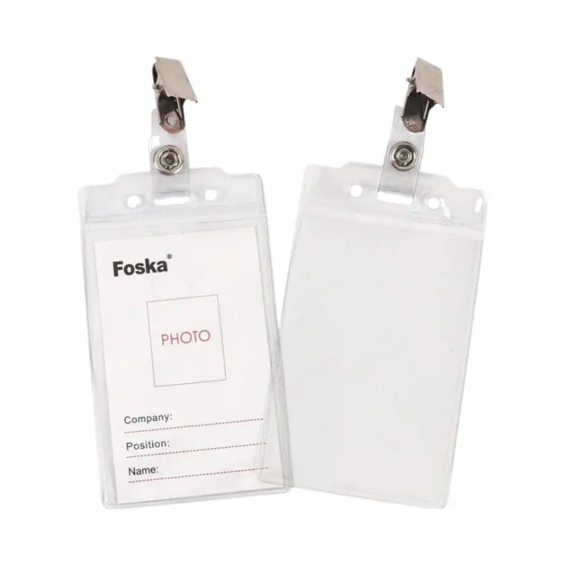 Name Badge Soft Clear  Horizontal : 110x80MM; thickness :0.50mm