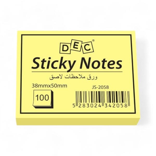 Sticky notes 38mm*50mm 100sheets Pastel yellow