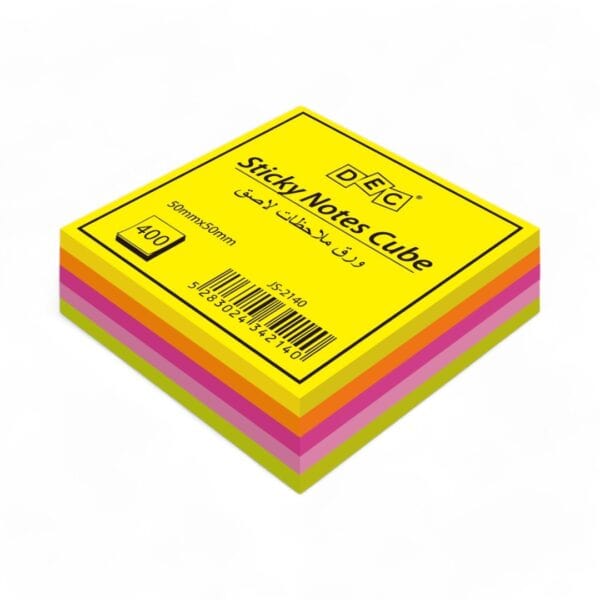 Sticky Notes Cube 50mm*50 mm  Fluorescent Assorted color 400 sheet