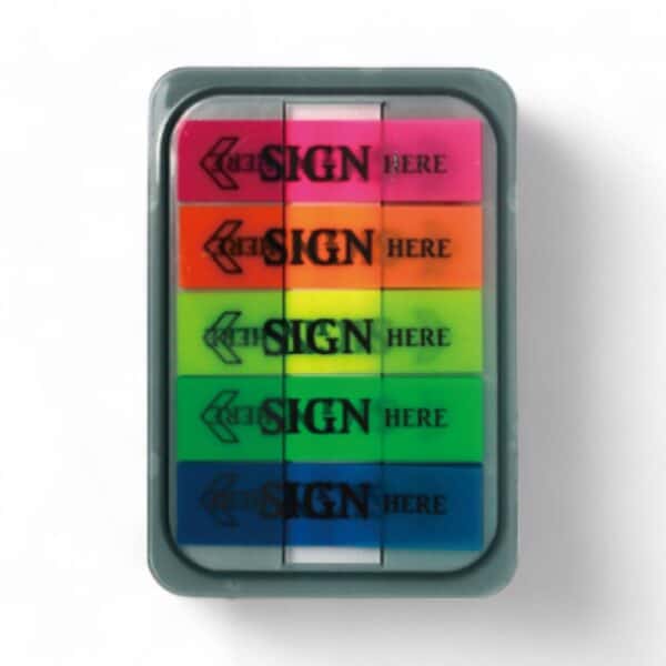 Pop-up film index 44mm*12mm*5pcs flag shape 20sheets/each color total 100 sheets