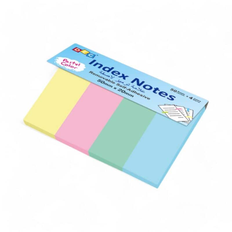 Assorted sticky notes  50mm*20mm*4pcs pastel pink green blue yellow 50sheets 200