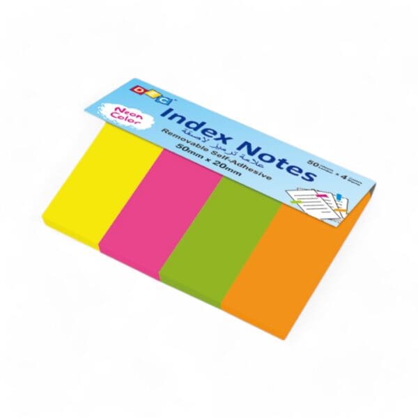 Assorted sticky notes  50mm*25mm*4pcs Fluorescent Assorted color 50sheets