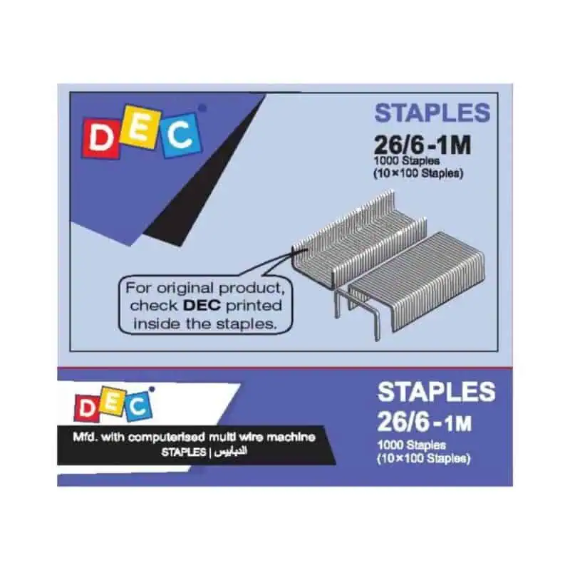Staples NO.26/6-1M Pack of 1000 Staples
